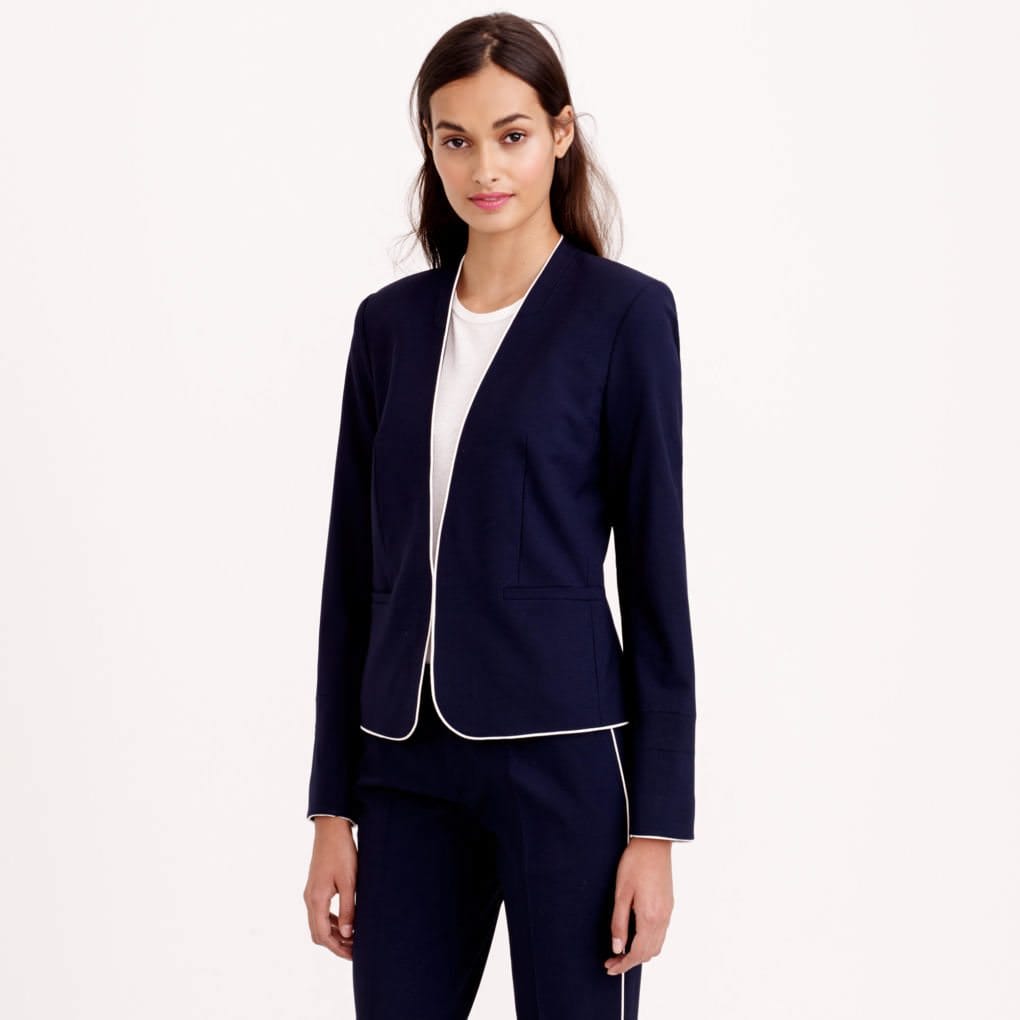 Work It: Collarless Suit - The Corporate Sister